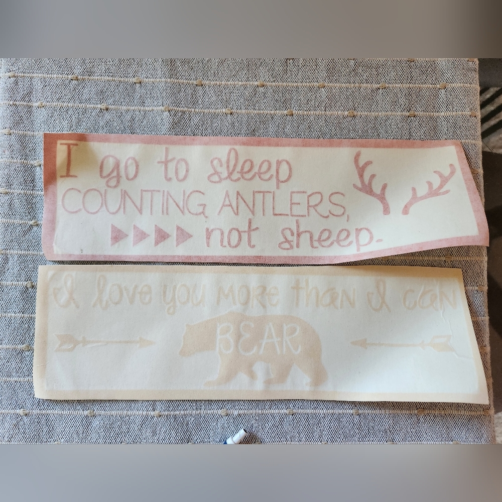 2 vinyl wall sayings